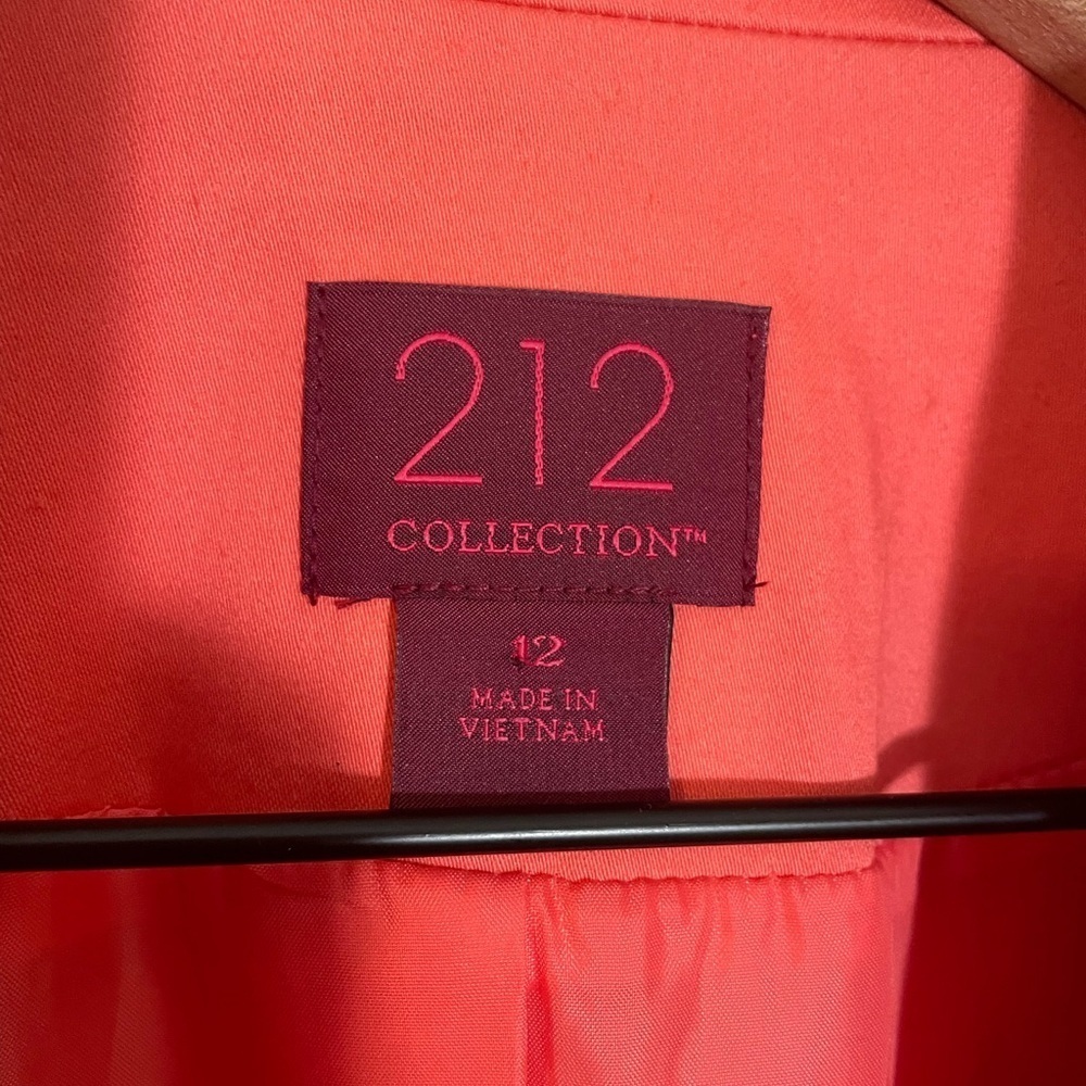 212 Collection Women’s Salmon Pink Lined Two Button Blazer Jacket Size 12 - Picture 2 of 11